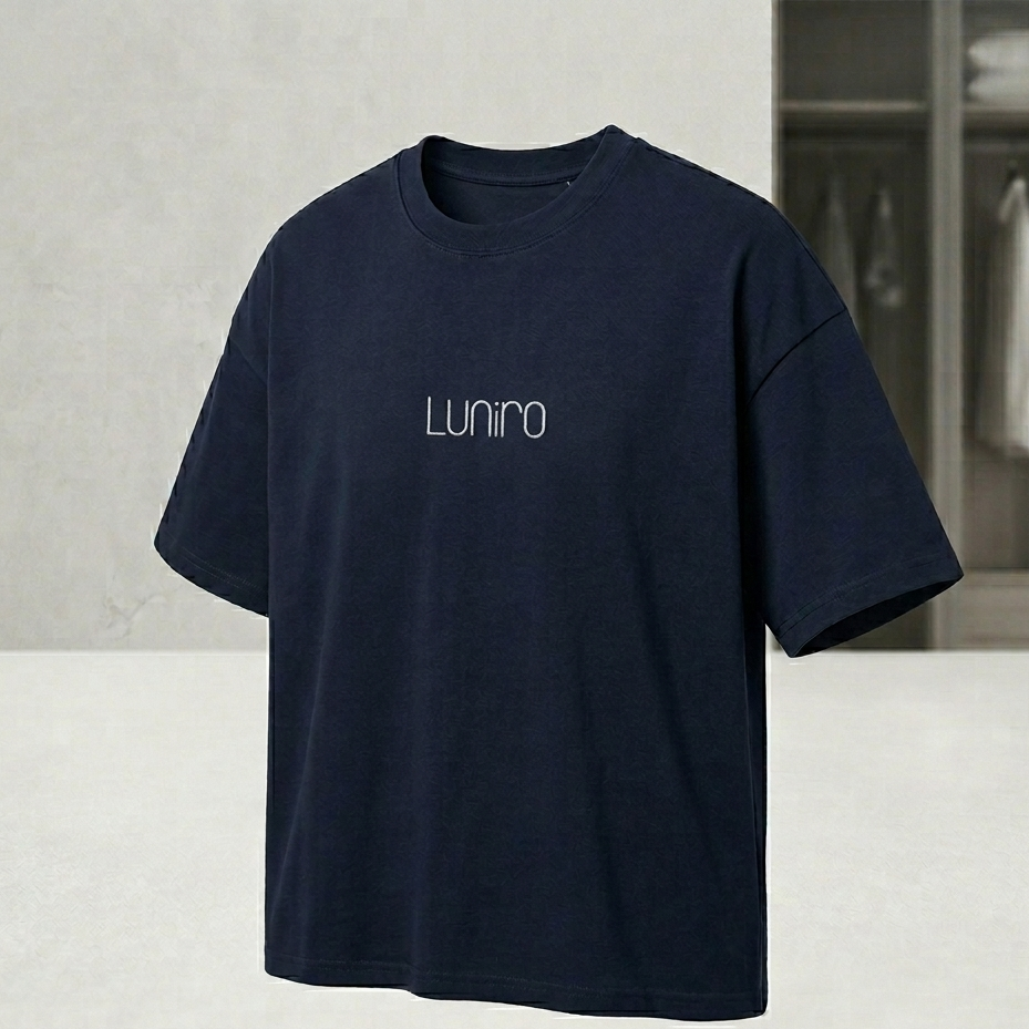 Premium Oversized Navy Blue T-Shirt